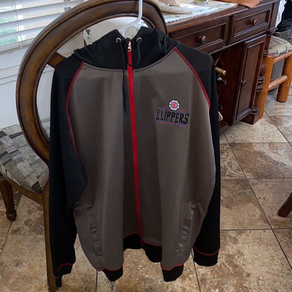 NBA clippers full zip hooded jacket xxl